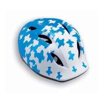 Велошлем детский MET Super Buddy, бело-синий