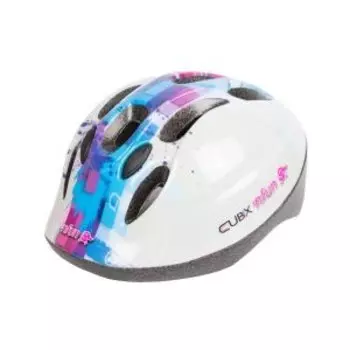 Велошлем детский 'NFUN CUBIX, 8 отверстий, бело-голубой, 01-100013