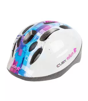 Велошлем детский 'NFUN CUBIX, 8 отверстий, бело-голубой, 01-100013