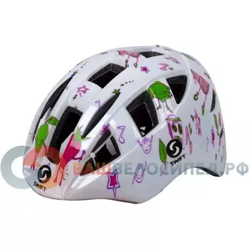 Велошлем детский SwiftBike, белый (Размер: 48-52 см)