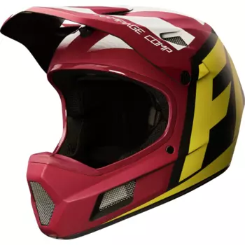 Велошлем Fox Rampage Comp Creo Helmet желто-черный