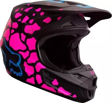 Велошлем Fox V1 Grav Helmet, Black/Pink