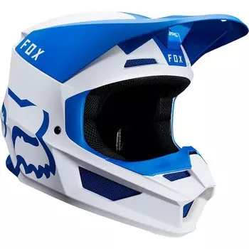 Велошлем Fox V1 Mata Helmet, Blue/White