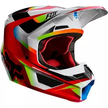 Велошлем Fox V1 Motif Helmet, Red/White