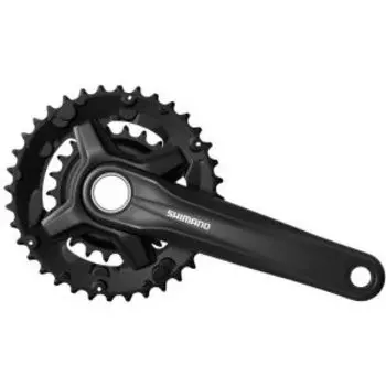 Система велосипедная SHIMANO MT210-B, 175мм, 36/22T, CL+3мм, для 9 скоростей, с защитой, черный, .EFCMT210BEX62L