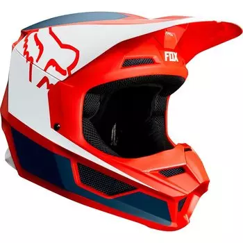 Велошлем Fox V1 Przm Helmet, Navy/Red