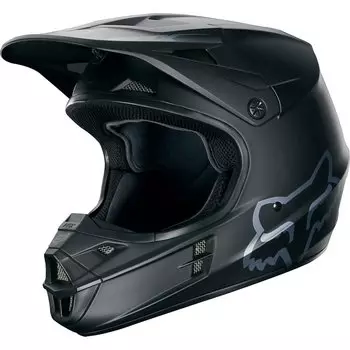 Велошлем Fox V1 Race Helmet, Black Matt, 2016