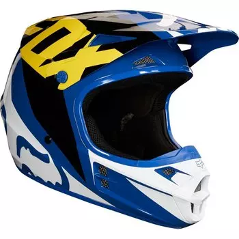Велошлем Fox V1 Race Helmet, Blue