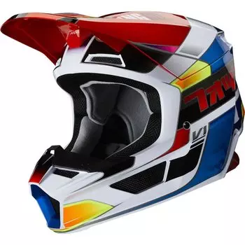 Велошлем Fox V1 Yorr Helmet, Blue/Red, 2020