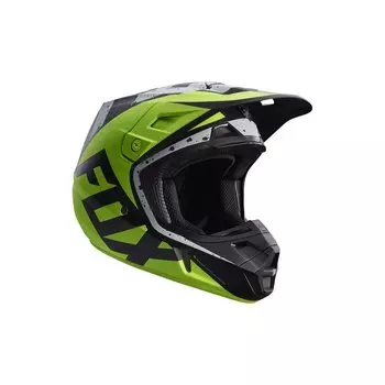 Велошлем Fox V2 Nirv Helmet, Grey/Yellow