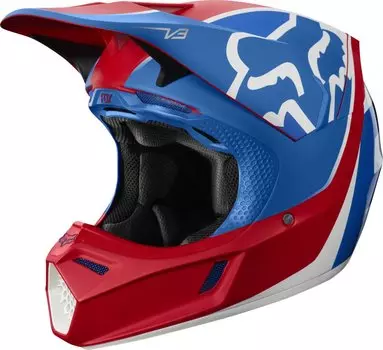 Велошлем Fox V3 Kila Helmet, Blue/Red