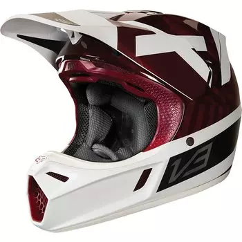 Велошлем Fox V3 Preest Helmet, Dark Red