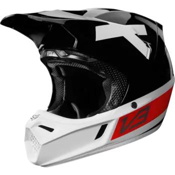 Велошлем Fox V3 Preest LE Helmet, Black/Red