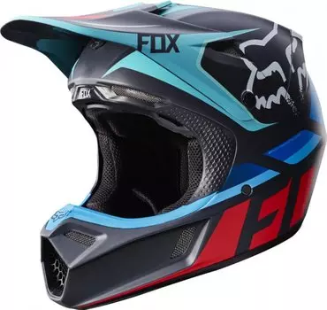 Велошлем Fox V3 Seca Helmet, Grey/Red