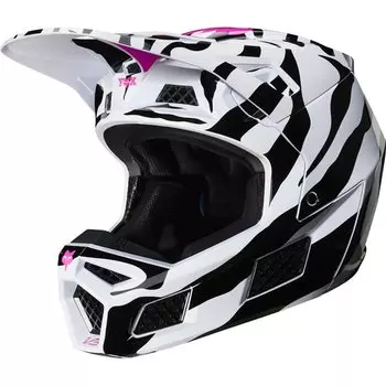 Велошлем Fox V3 Zebra Helmet LE