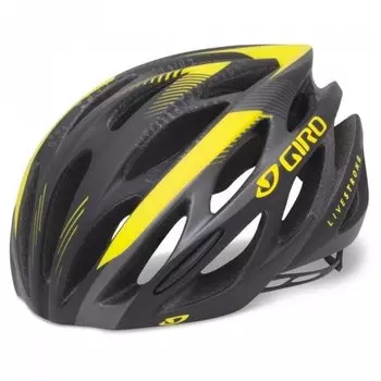 Велошлем Giro SAROS matte yellow/black livestrong