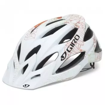 Велошлем Giro XAR matte white/orange blockade