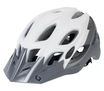 Велошлем Green Cycle Enduro, бело-серый, 2019