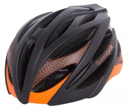 Велошлем Green Cycle New Alleycat, черно-оранжевый матовый, 2019