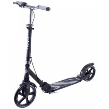 Самокат RIDEX Legacy, двухколесный, складной, 250/220 мм, ручной тормоз, черный, SX18379