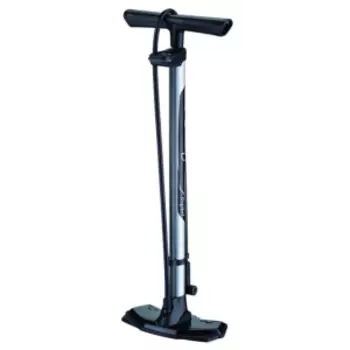 Насос велосипедный GIYO GF-65E, напольный, с цифровым LCD манометром, 12бар/180PSI, серебристый, 6-190066