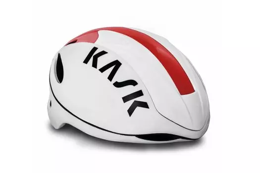 Велошлем Kask INFINITY, 11 отверстий, пенистый полистирол, поликарбонат, шоссе, 260 г, белый/красный