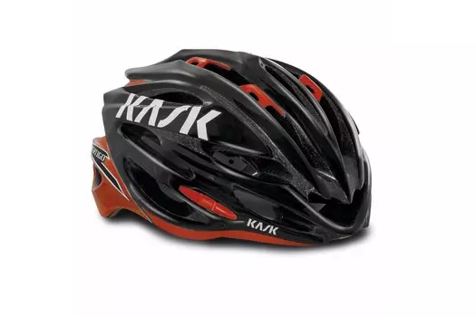 Велошлем Kask VERTIGO 2.0, 24 отверстия, пенистый полистирол, поликарбонат, 270 г, черный/красный