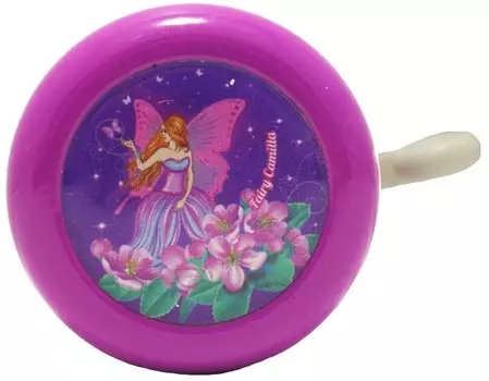 Звонок велосипедный детский Vinca Sport, рисунок "Фея", сталь, YL 45 fairy