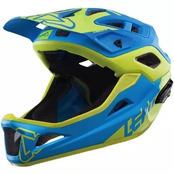 Велошлем Leatt DBX 3.0 Enduro Helmet, сине-желтый 2018