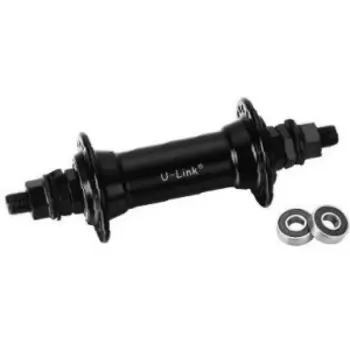 Втулка велосипедная U-Link, передняя, 36H, на гайках, промподшипник, чёрный, GB 13F SB black 36H