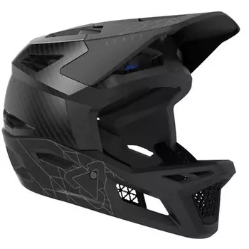 Велошлем Leatt MTB Gravity 6.0 Carbon Helmet, Stealth, 2024, 1023013551 (Размер: XL, Цвет: Stealth)