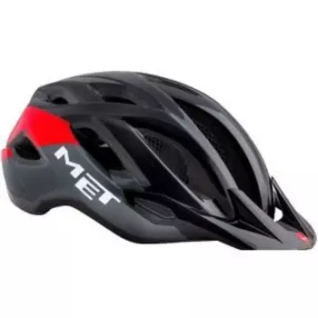 Велошлем Met Crossover, черно-красный 2019