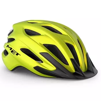 Велошлем Met Crossover MIPS, размер OS, Metallic Lime Yellow, 2024, 3HM151CE00UNGI1