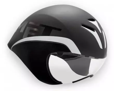 Велошлем MET Drone, черно-белый