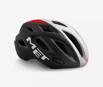 Велошлем Met Idolo Matt Black/White/Red (Размер: XL (60-64 см))