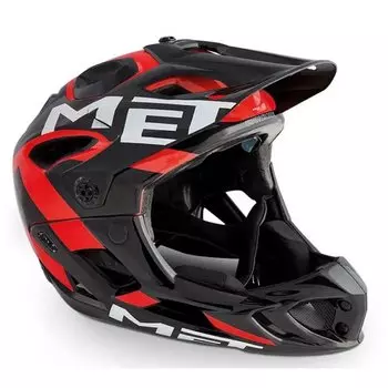 Велошлем Met Parachute, Black/Red, 2023, 3HELM98L0NR (Цвет Black/Red, размер M)