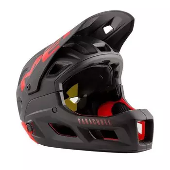 Велошлем Met Parachute MCR, Black/Red