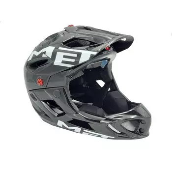 Велошлем Met Parachute, серо-черный 2019