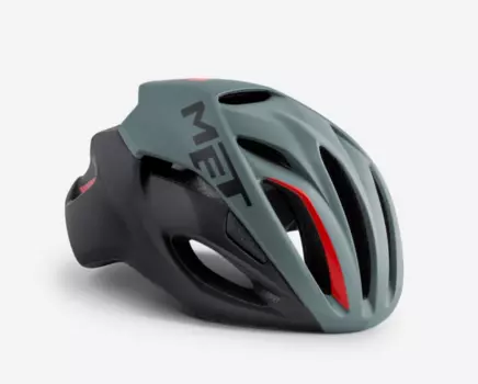 Велошлем Met Rivale Matt Grey/Black/Red