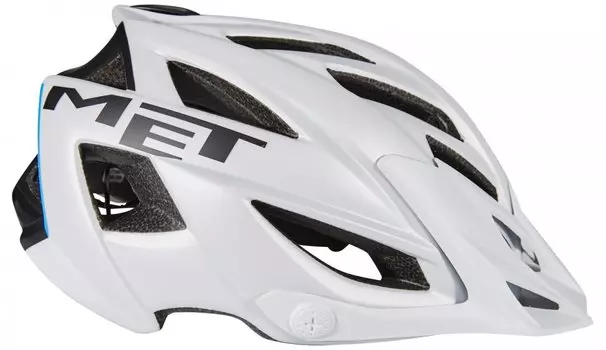Велошлем MET Terra, матовый бело-черный