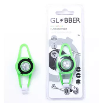 Фонарь велосипедный Globber FLASH LIGHT LED, зеленый, 522-106