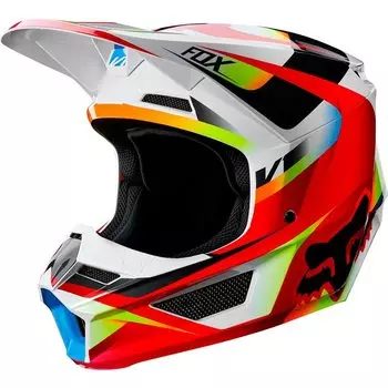 Велошлем подростковый Fox V1 Motif Youth Helmet, Red/White, 2019