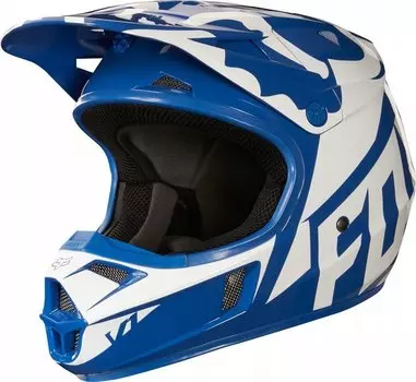 Велошлем подростковый Fox V1 Race Youth Helmet, Blue