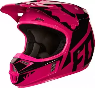 Велошлем подростковый Fox V1 Race Youth Helmet, Pink