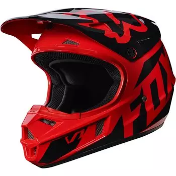 Велошлем подростковый Fox V1 Race Youth Helmet, Red