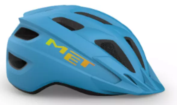Велошлем подростковый Met Crackerjack Cyan, OS, 2025, 3HM147CE00UNCI1