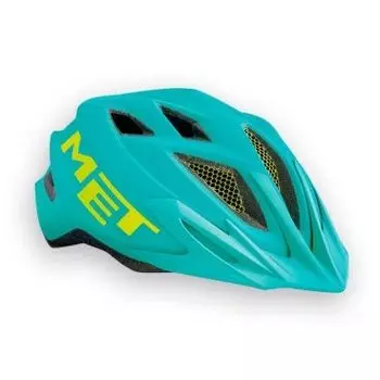 Велошлем подростковый MET Crackerjack Emerald, бирюзовый