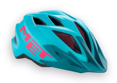 Велошлем подростковый MET Crackerjack, голубой