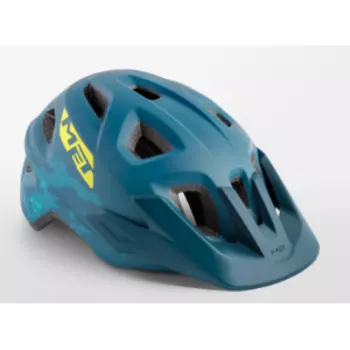 Велошлем подростковый Met Eldar Petrol Blue Camo 2020
