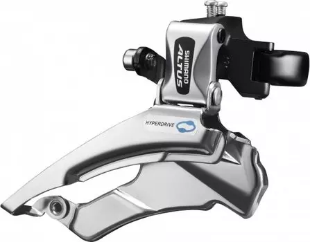Переключатель передний SHIMANO Altus M313, универсальная тяга, универсальный хомут, 9 ск, EFDM313X3